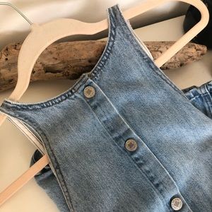 Lucky Brand Denim Back Snap Dress